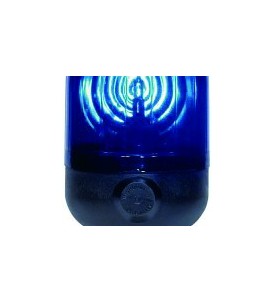 Gyrophare MICROROT tige flexible bleu H1 24 V