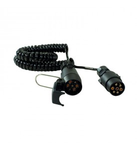 Rallonge spirale mâle/femelle 5 m - 5 x 0,5 mm² blister