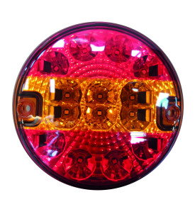 Feu rond droit/gauche - Effet néon Rouge 3 fonctions