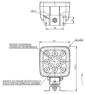 LAMPE DE TRAVAIL LED 12 24V