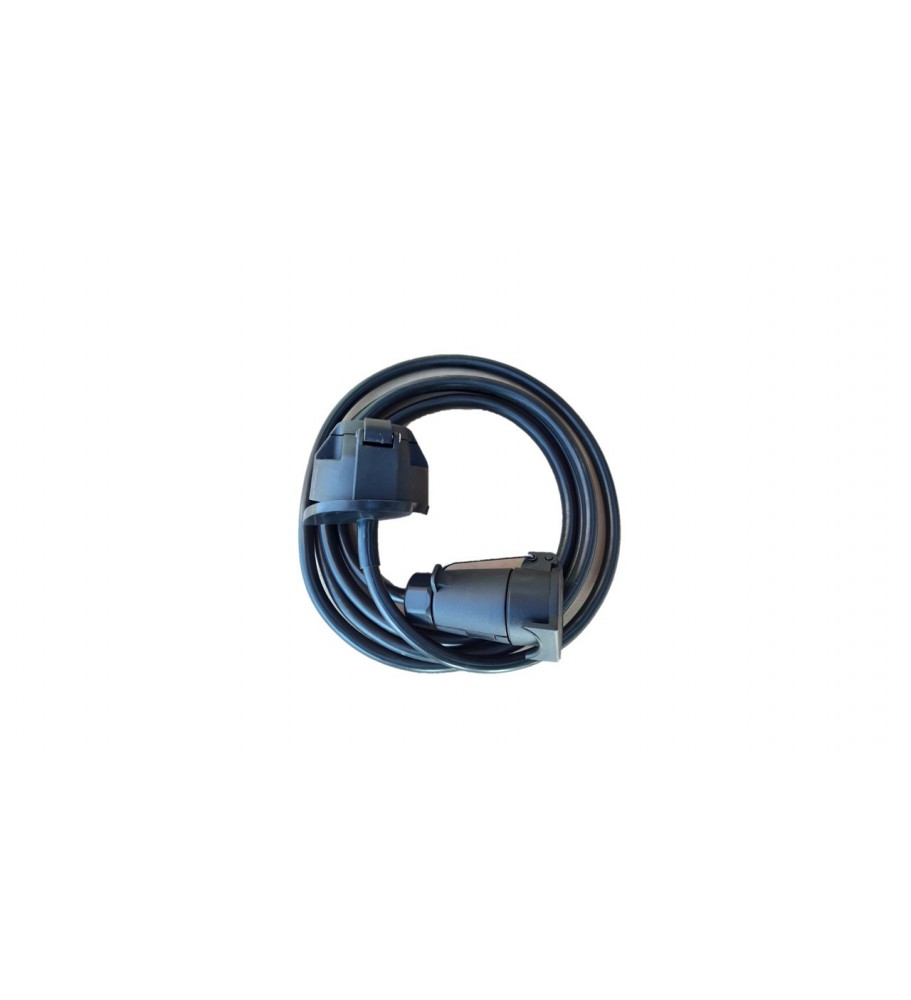 Rallonge en plastique 2,50 m - 7 x 1 mm² - socle femelle/Prolongateur femelle