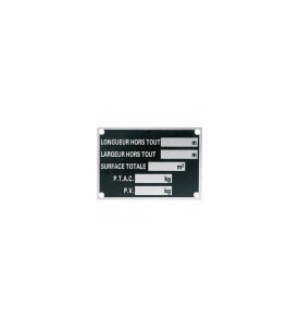 Plaque de surface aluminium
