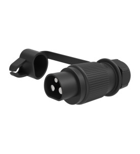 Fiche 3 pôles 6/24V (DIN 9680)