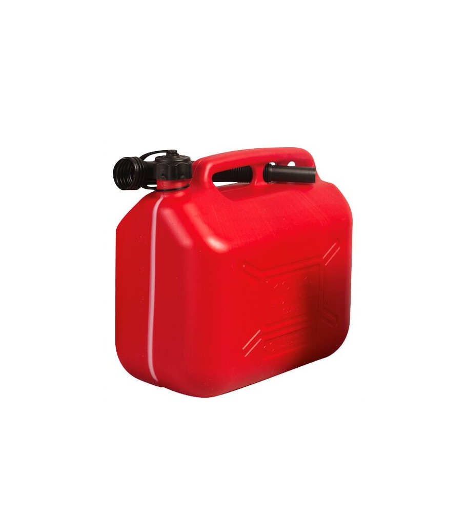 Jerrican 10 litres avec bec verseur + Niveau de carburant visible Jerrican 10 litres avec bec verseur + Niveau de carburant visible