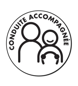 Disque conduite accompagnée Adhésif